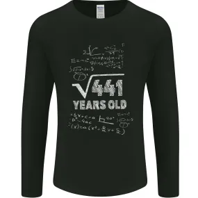 21st Birthday 21 Year Old Geek Funny Maths Mens Long Sleeve T-Shirt