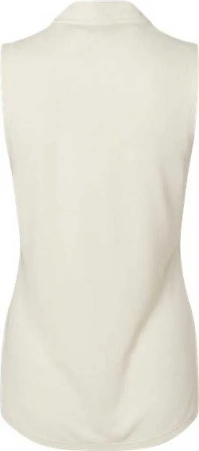 Adidas A1001 Women's Ultimate365 Textured Sleeveless Shirt - Ivory