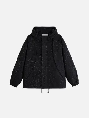 Aelfric Eden Hotfix Rhinestones Hooded Jacket