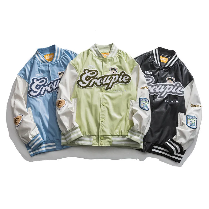 Alaska Varsity Jacket Spring Men's Casual Jacket Baseball Uniform