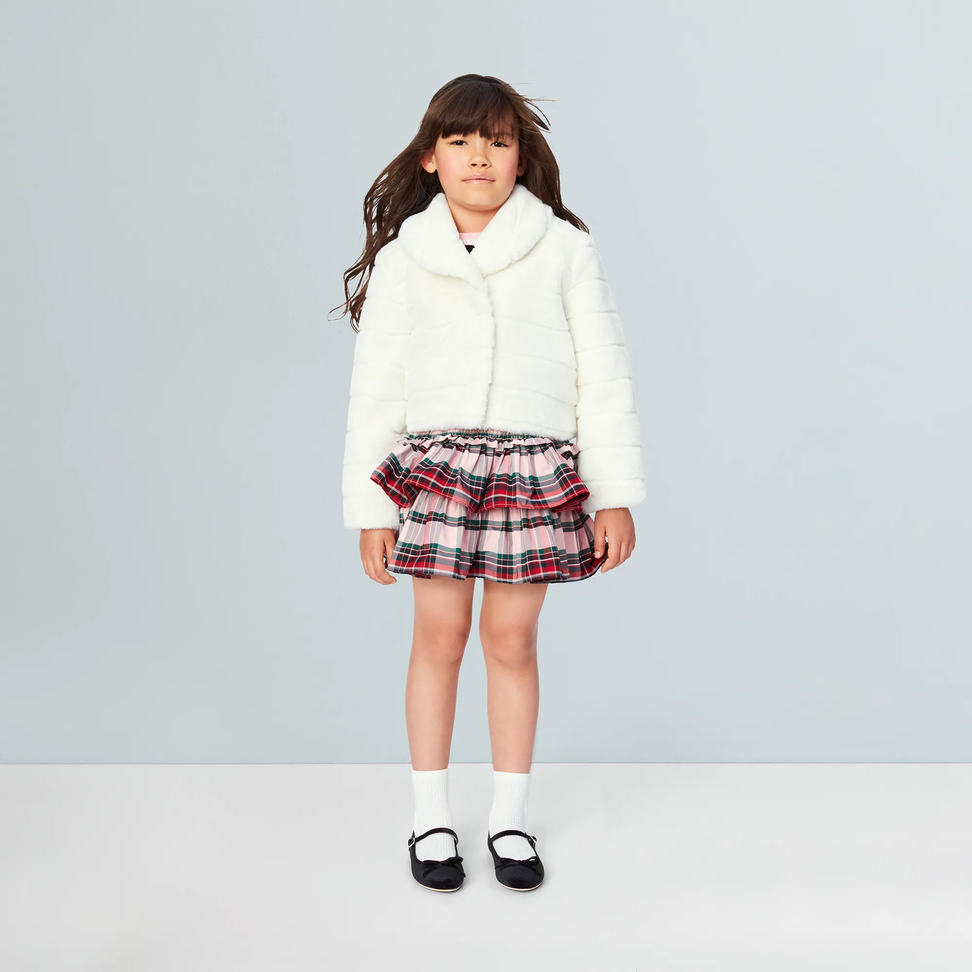 American Girl® x Janie and Jack Winter-White Jacket & Skirt Outfit for Girls