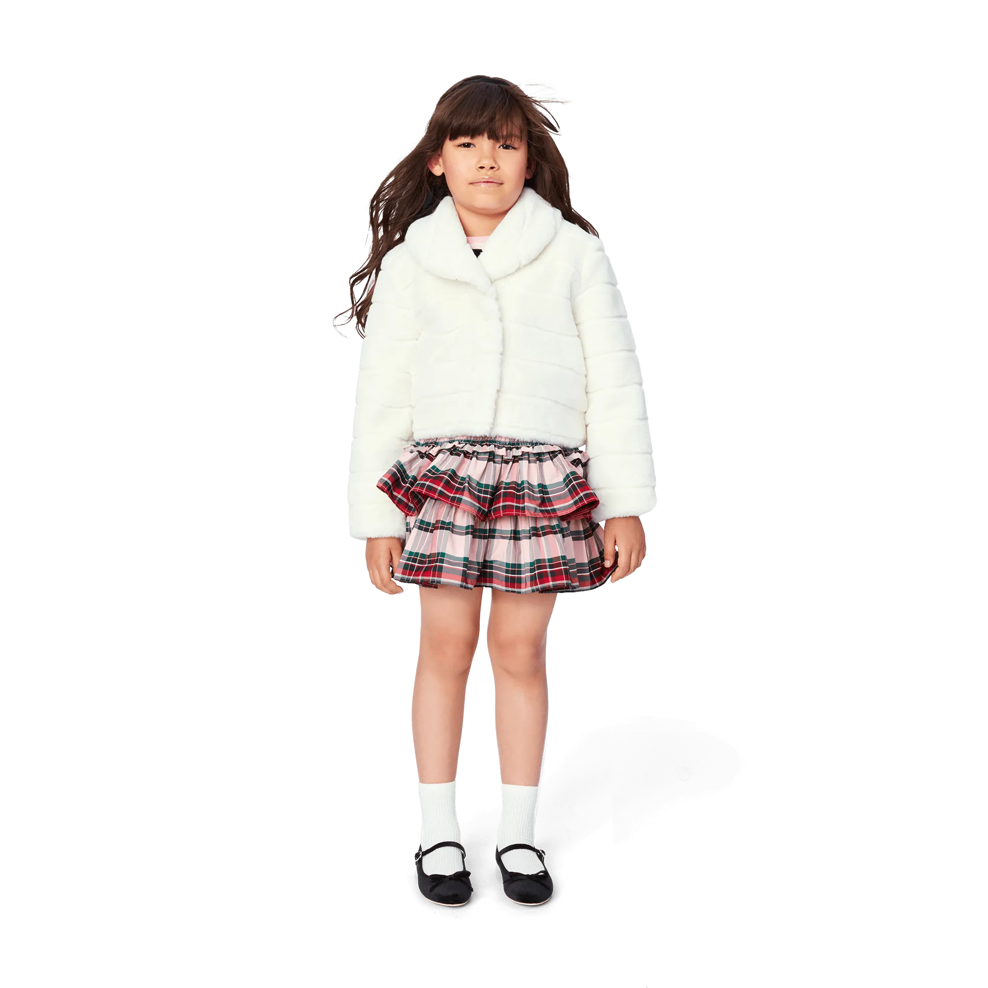 American Girl® x Janie and Jack Winter-White Jacket & Skirt Outfit for Girls