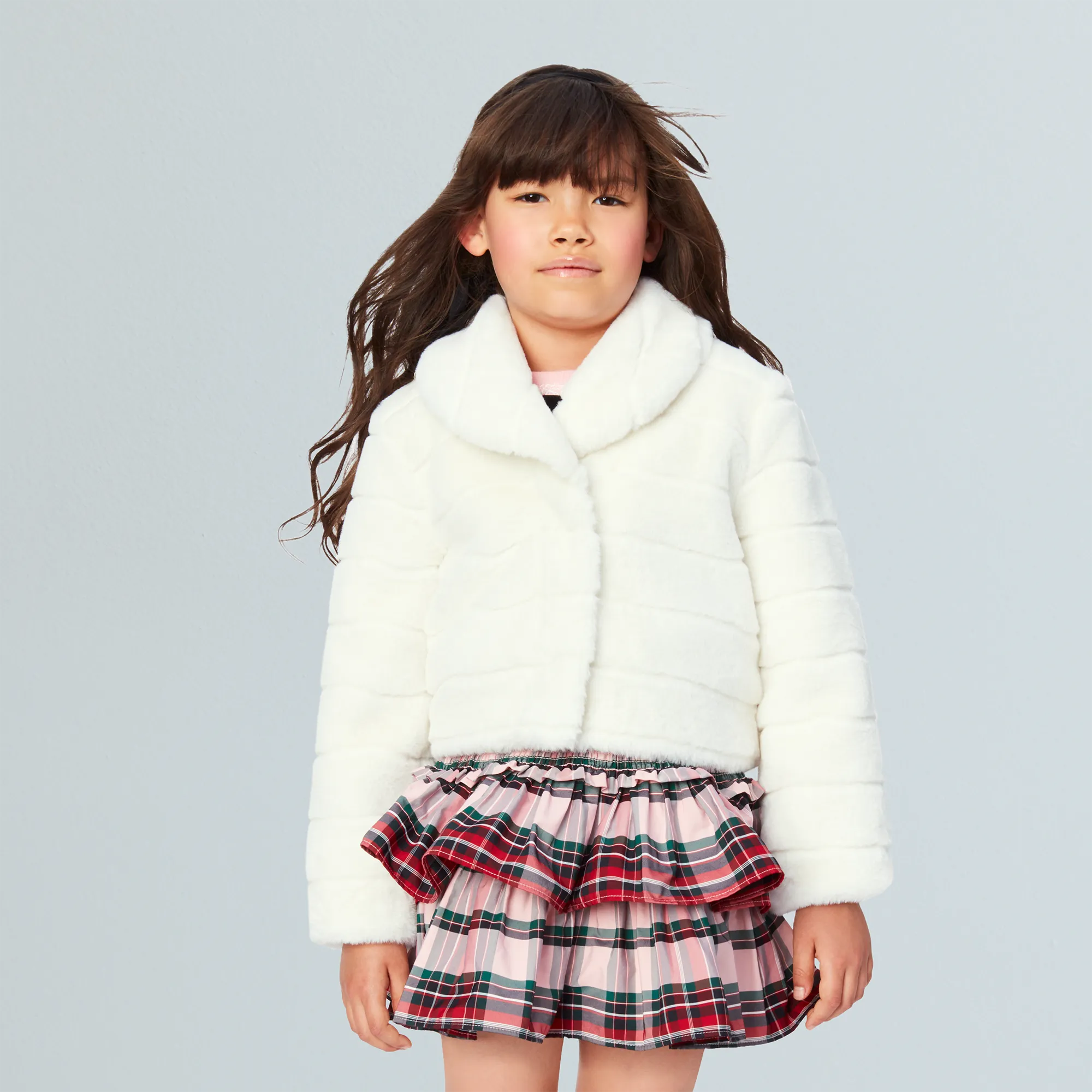 American Girl® x Janie and Jack Winter-White Jacket & Skirt Outfit for Girls