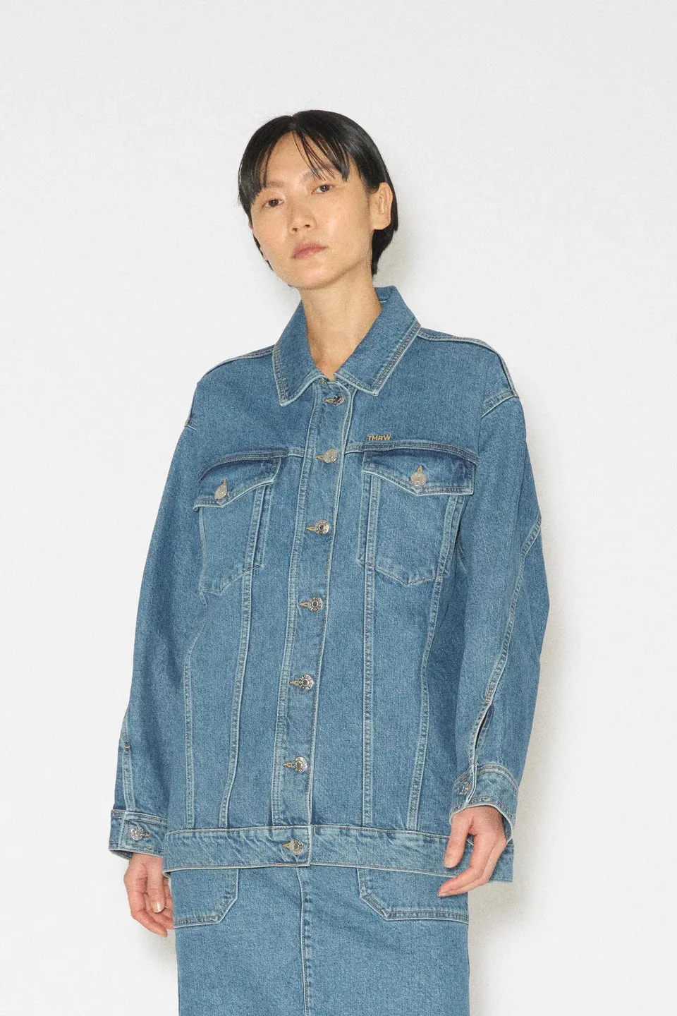 Arizona Oversize Denim Jacket - Long Beach