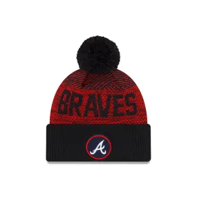 Atlanta Braves - Male Sport Cuffed Knit Hat with Pom, New Era