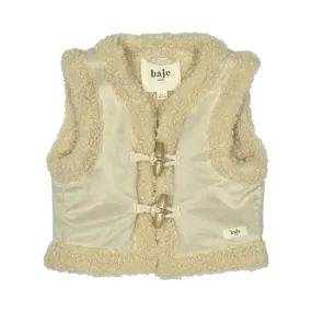 Baje Studio Syon gilet teddy creme