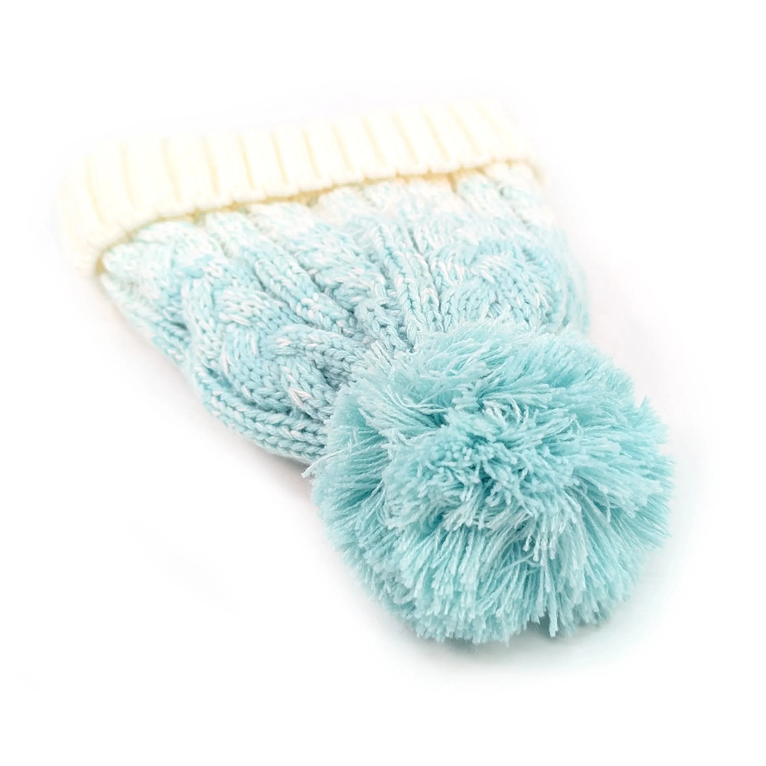 Black Ginger Turquoise Ice Cream Bobble Hat - 800-656