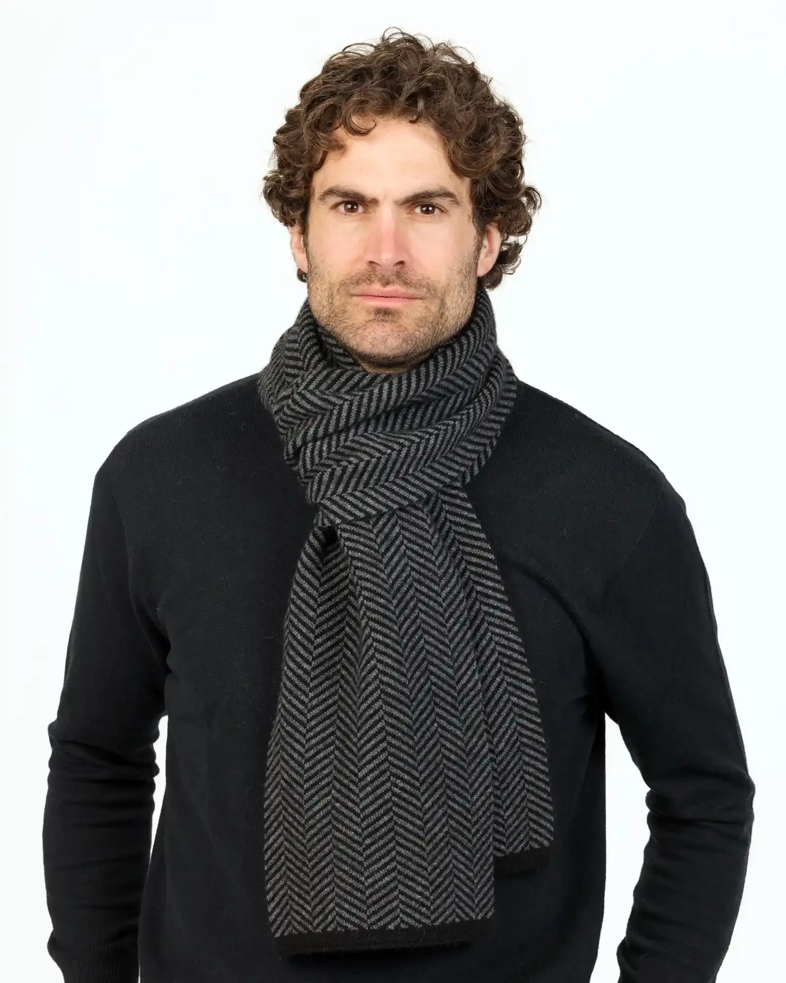 Black Parquet Scarf - NX893