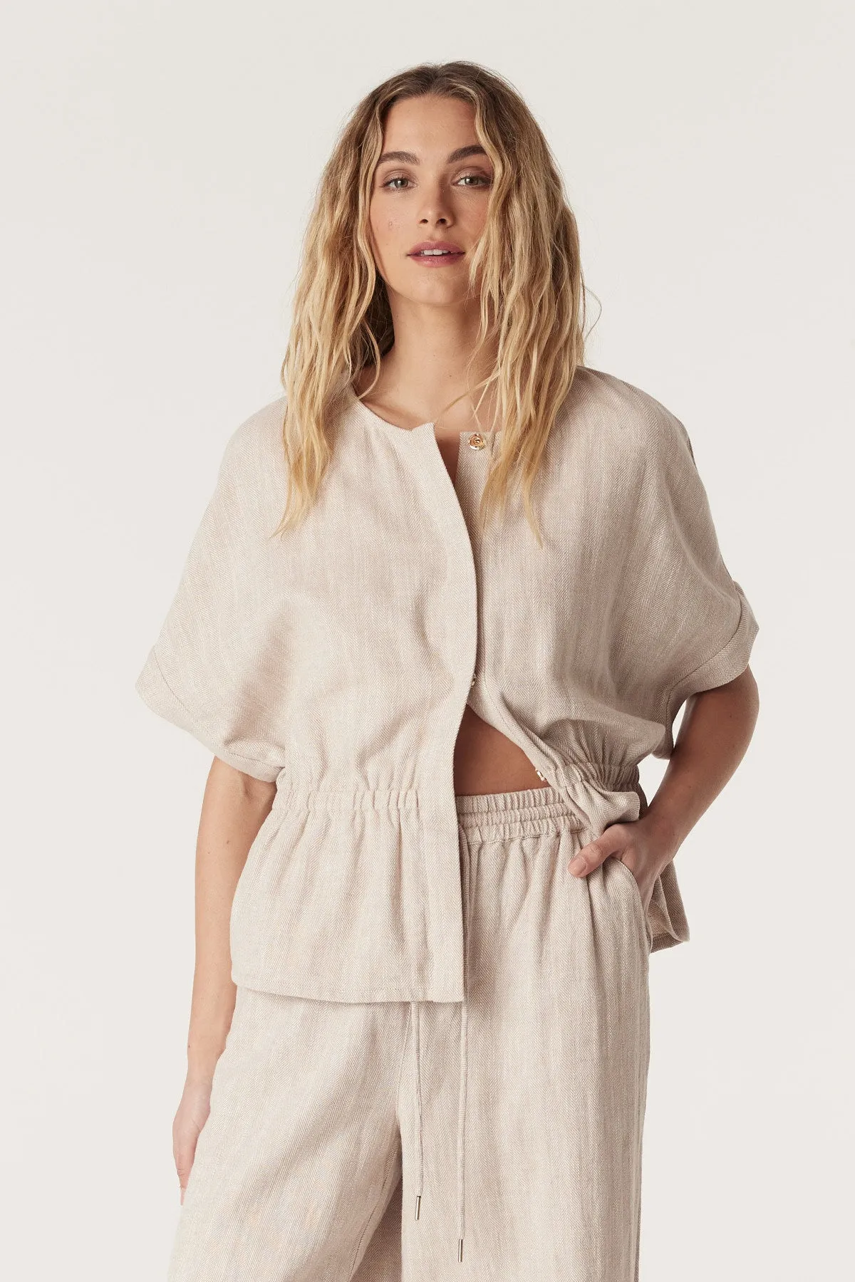 Cable - Marrakesh Linen Jacket - Natural