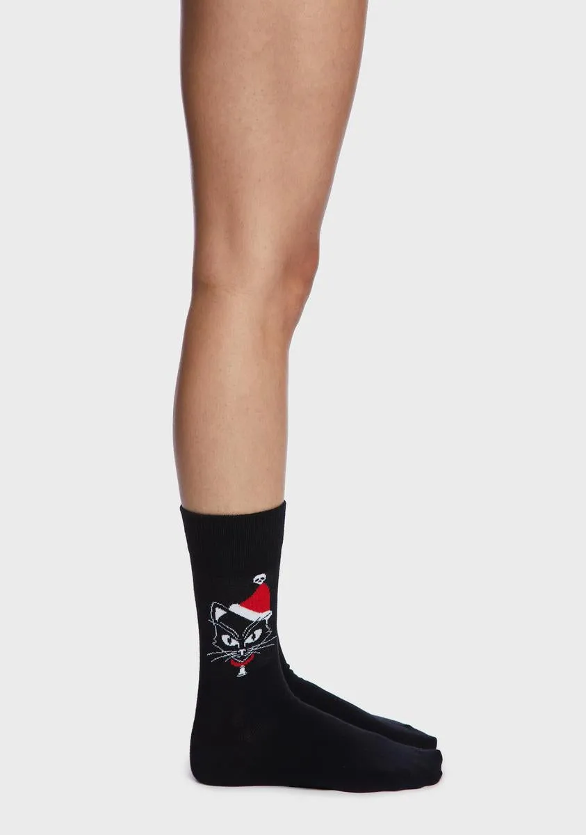 Catmas Crew Socks