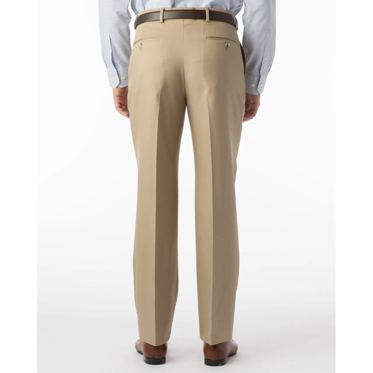 Comfort-EZE Micro Nano Performance Gabardine Trouser in Tan (Size 38) (Dunhill Traditional Fit) by Ballin