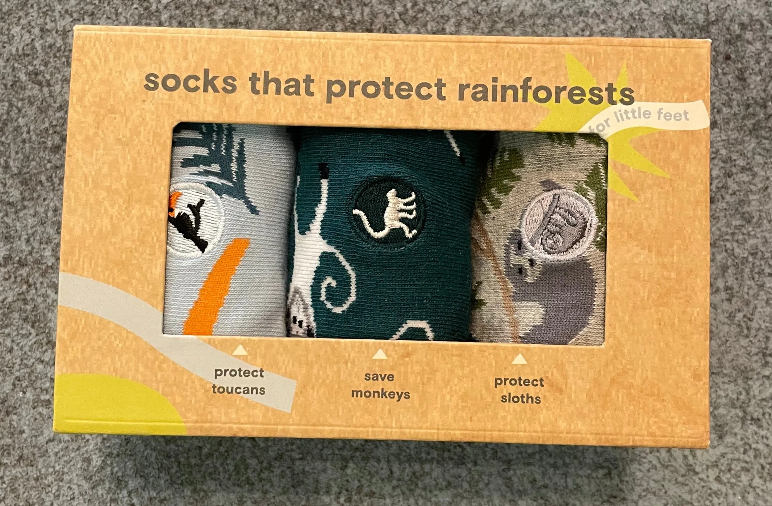 Conscious Step - Kids 3 Pack of Socks that Save