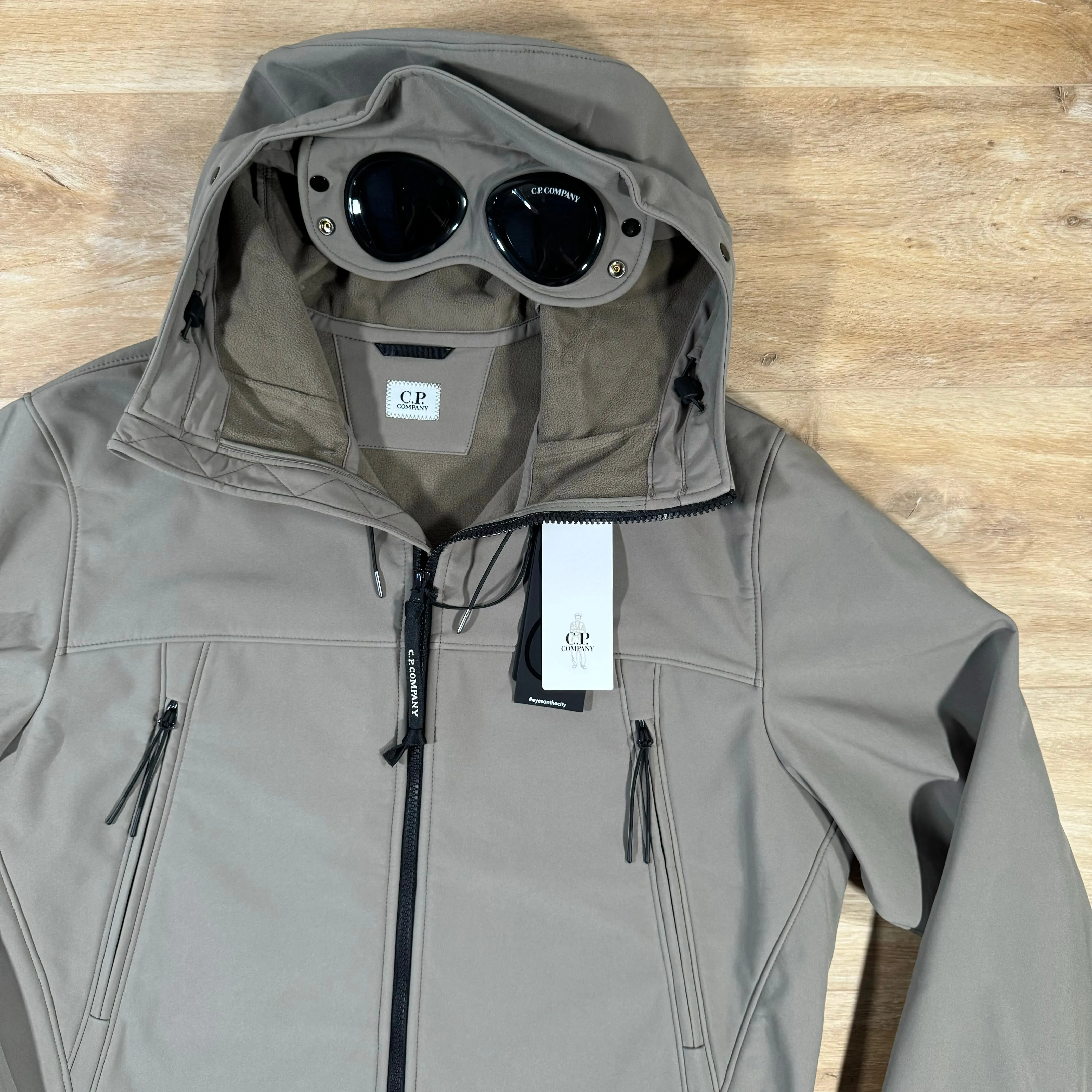 C.P. Company Shell-R Goggle Jacket in Walnut