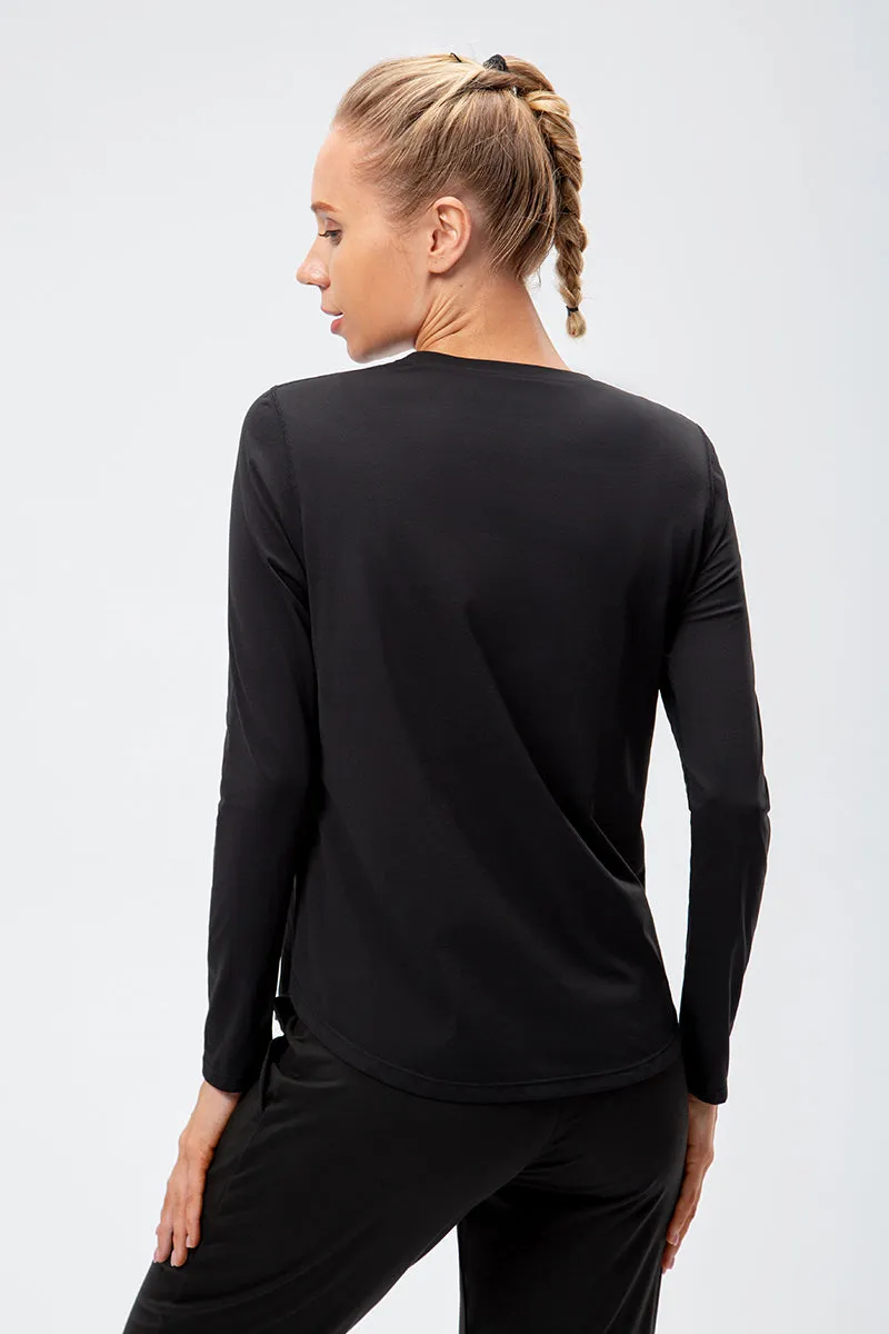 Crew Neck Long Sleeve T-Shirt