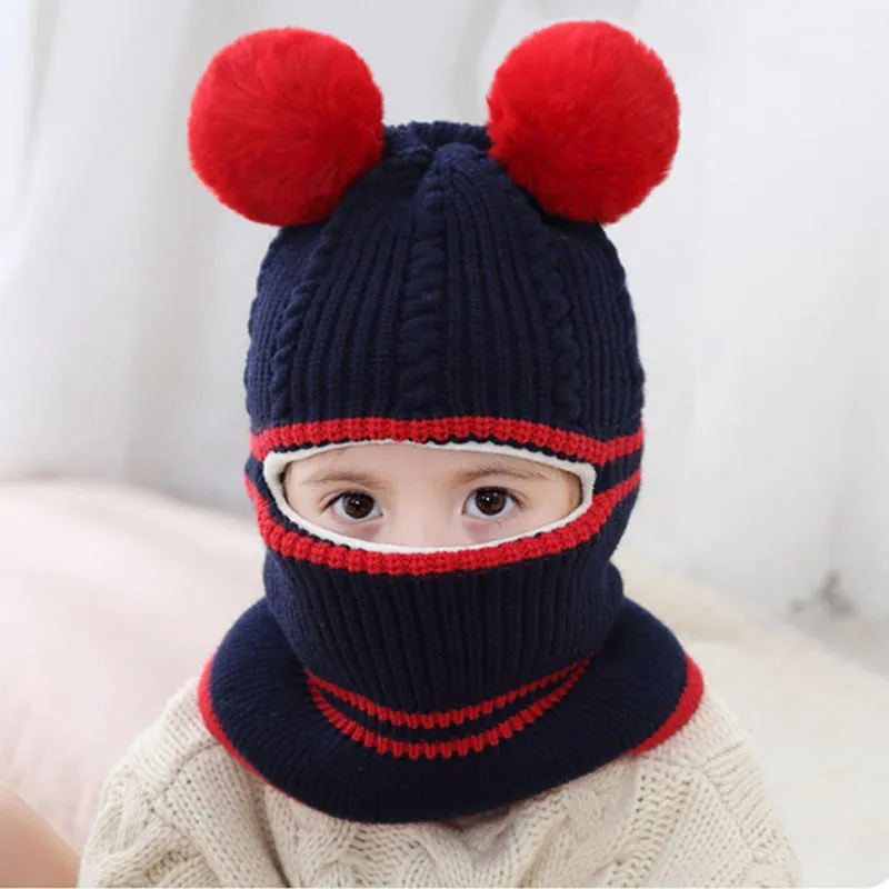 Cute Winter Pom-Pom Knit for Kids