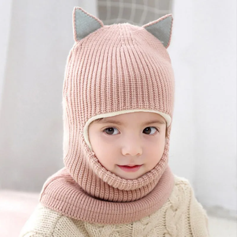 Cute Winter Pom-Pom Knit for Kids