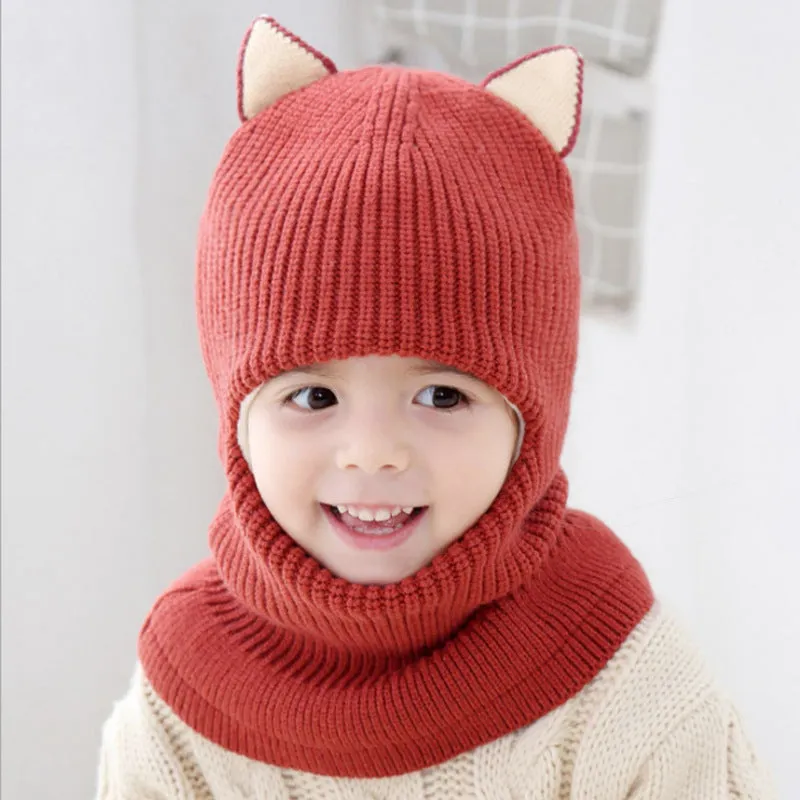 Cute Winter Pom-Pom Knit for Kids