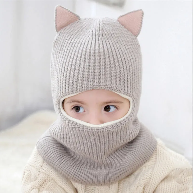 Cute Winter Pom-Pom Knit for Kids