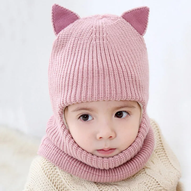 Cute Winter Pom-Pom Knit for Kids