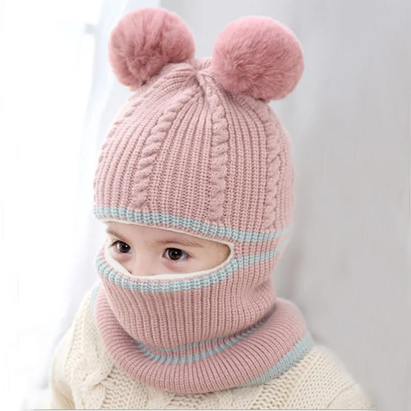 Cute Winter Pom-Pom Knit for Kids