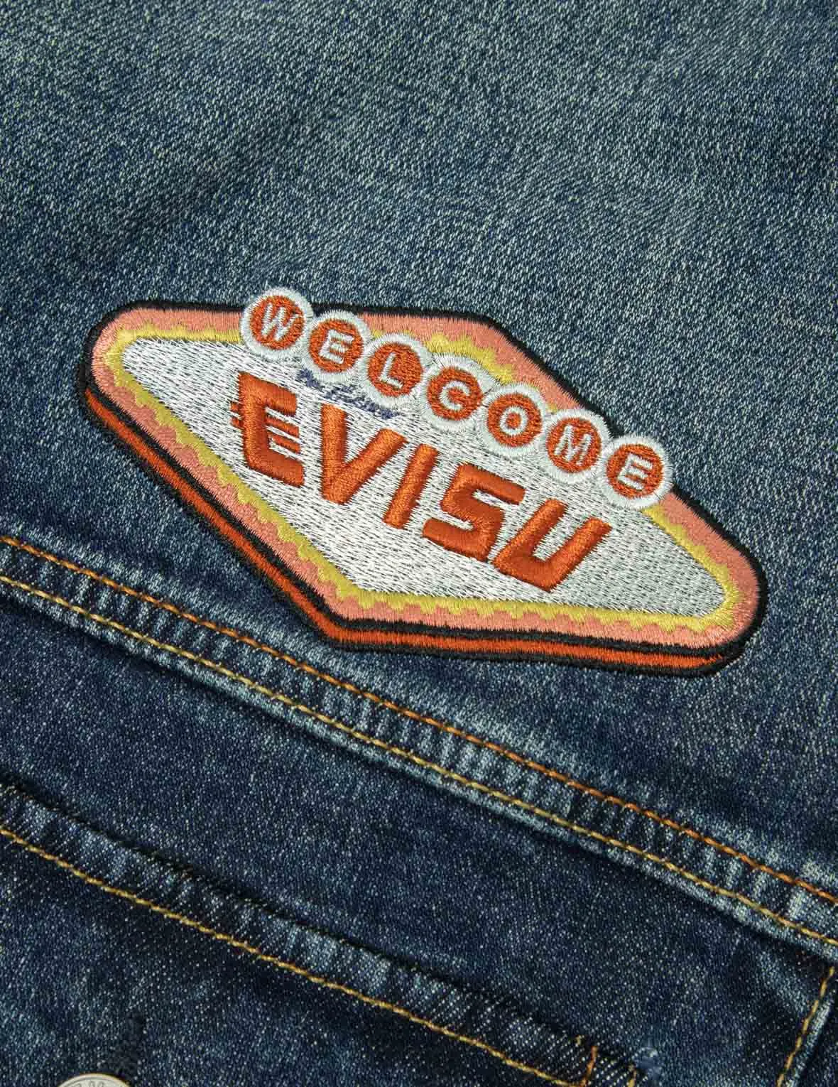 Ebisu Embroidery Loose Fit Denim Jacket