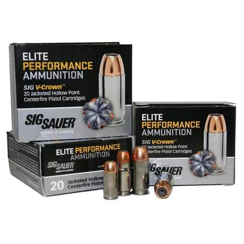 Elite V-Crown Ammunition - 357 Magnum, 125 Grains, Jacketed Hollow Point, Per 20