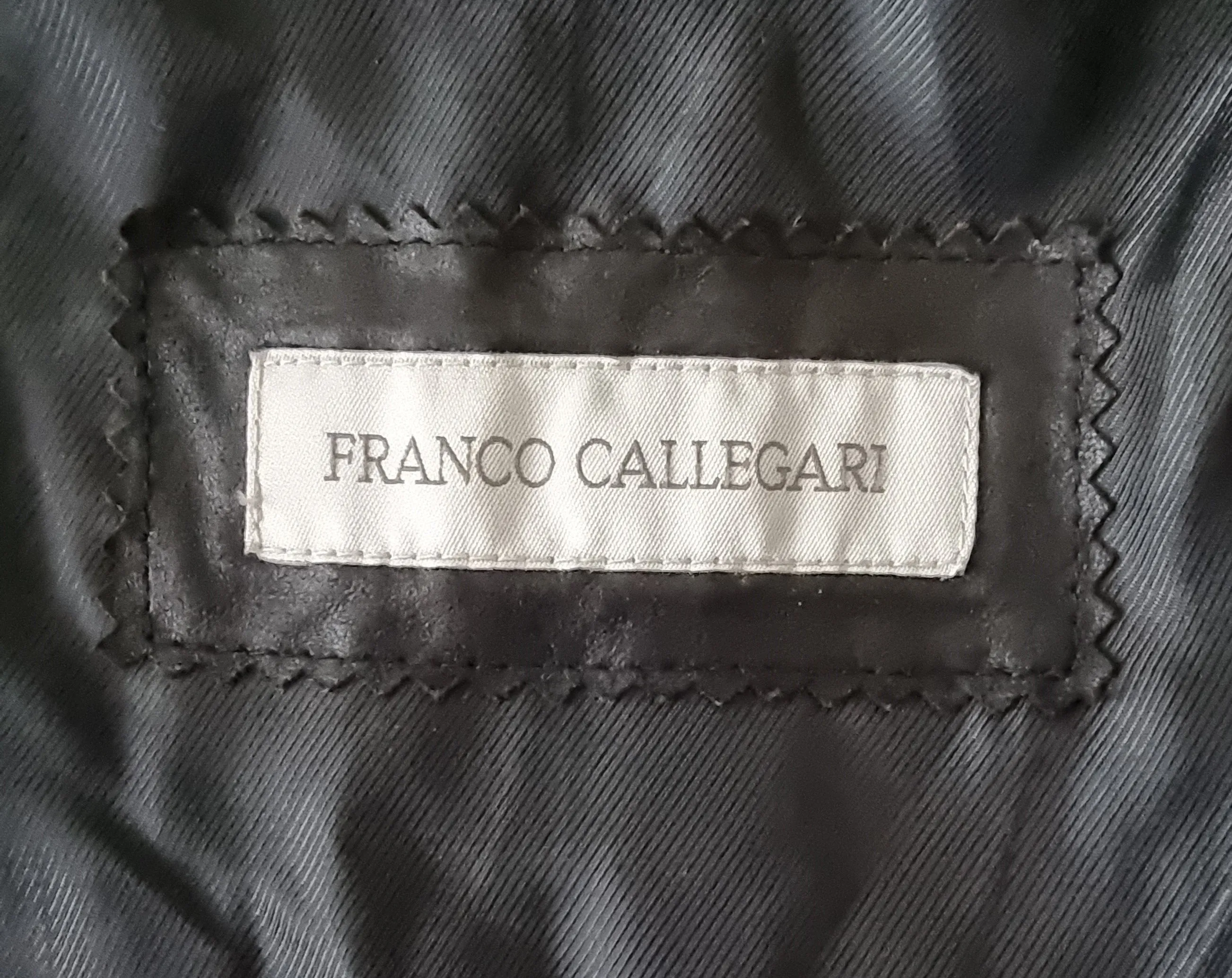 Franco Callegari Women's Vintage Longline Black Leather Jacket UK 14 US 10 EU 42 IT 46