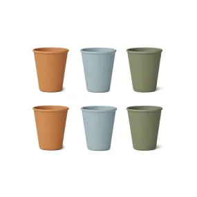 Gertrud Bamboo Cups 6 Pack - Blue multi mix