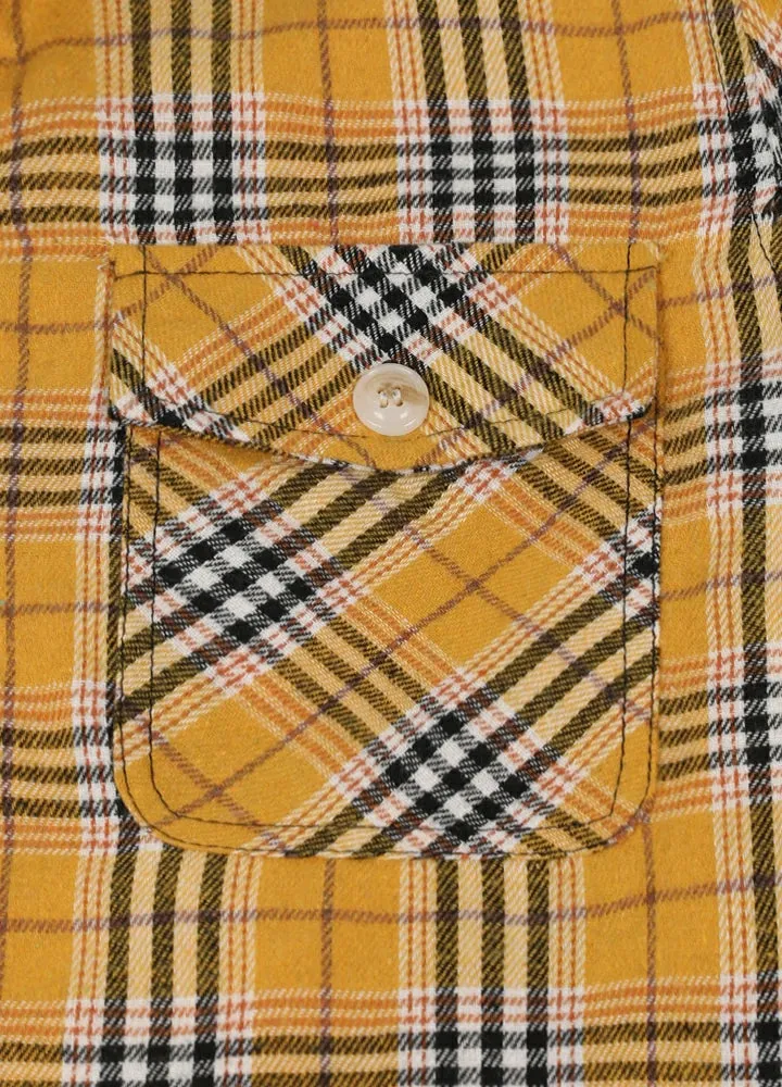 Girls Hooded Plaid Flannel Shirt Jacket,Sherpa Lined