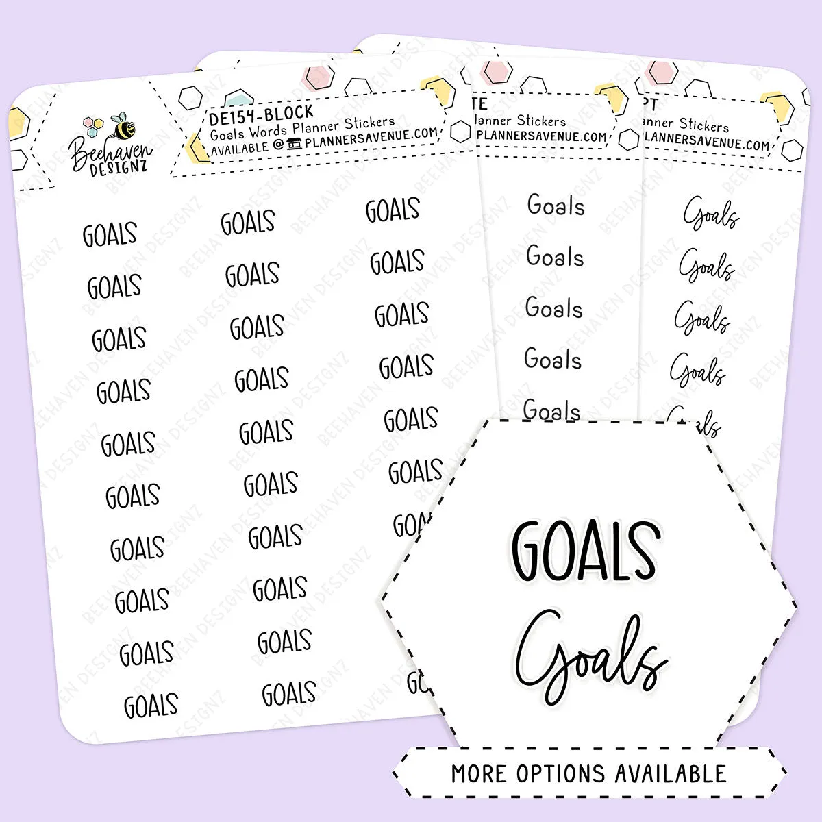 Goals Script Planner Stickers