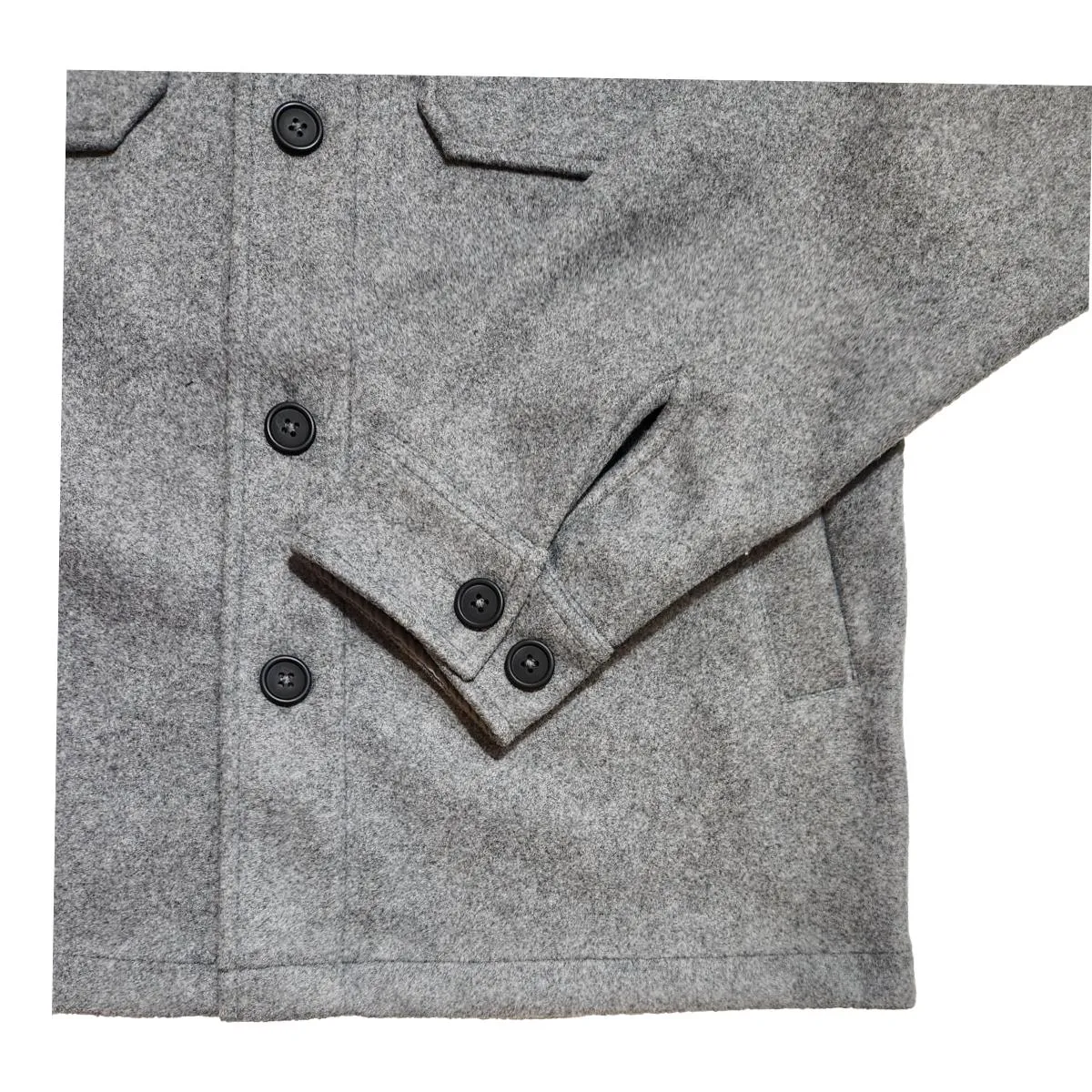 Grey Melange Overshirt