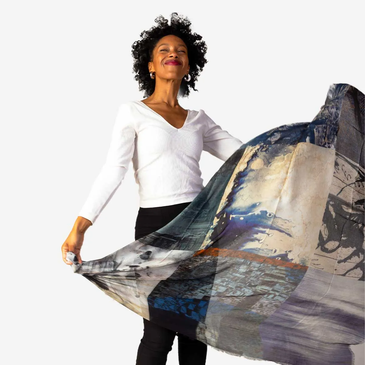 High Seas Silk Modal Scarf