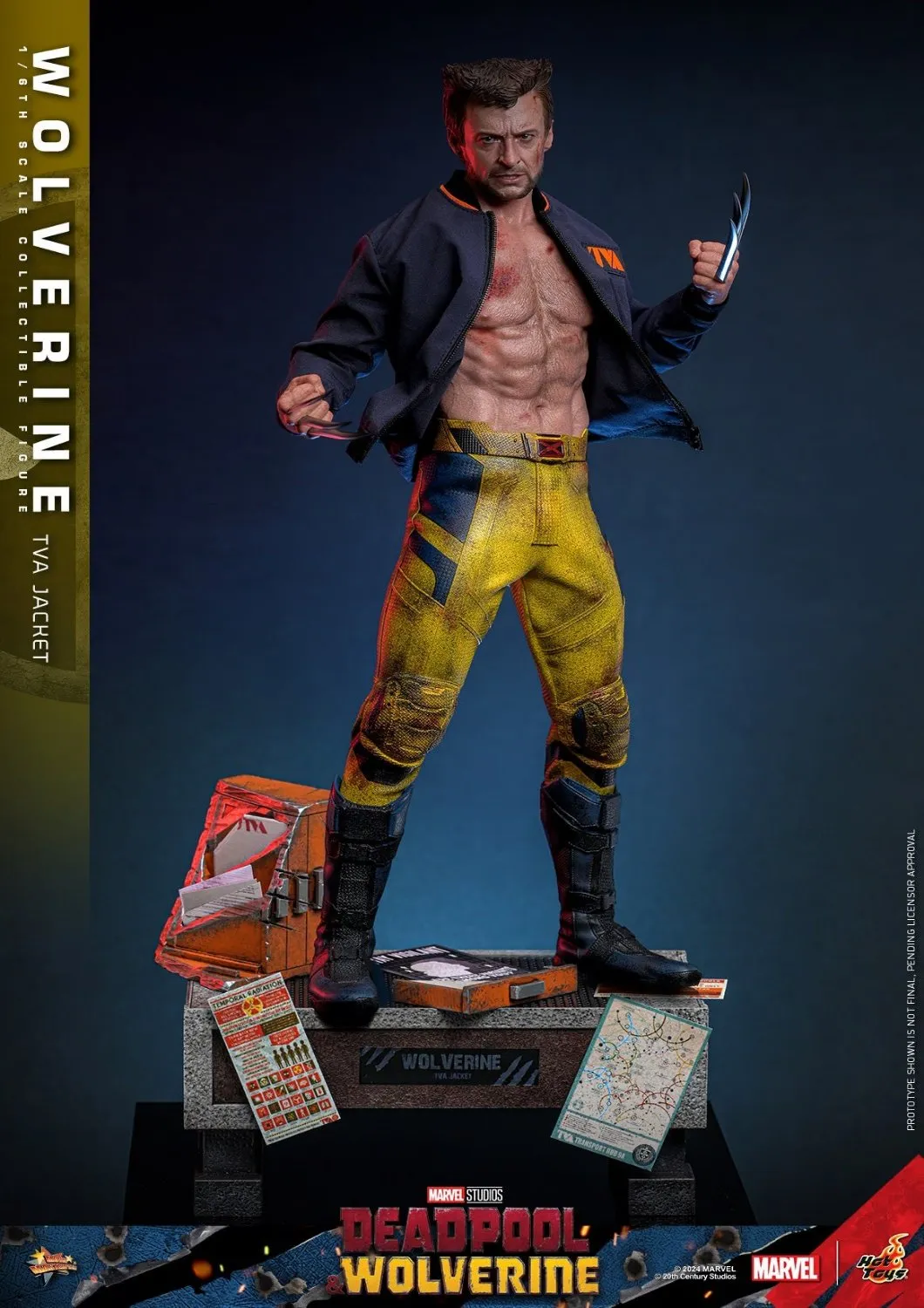 HOT TOYS MARVEL’S DEADPOOL & WOLVERINE - 1/6TH SCALE WOLVERINE (TVA JACKET VERSION) COLLECTIBLE FIGURE - MMS756 (PRE-ORDER)