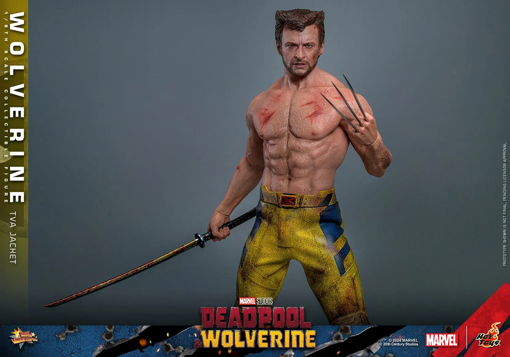 HOT TOYS MARVEL’S DEADPOOL & WOLVERINE - 1/6TH SCALE WOLVERINE (TVA JACKET VERSION) COLLECTIBLE FIGURE - MMS756 (PRE-ORDER)