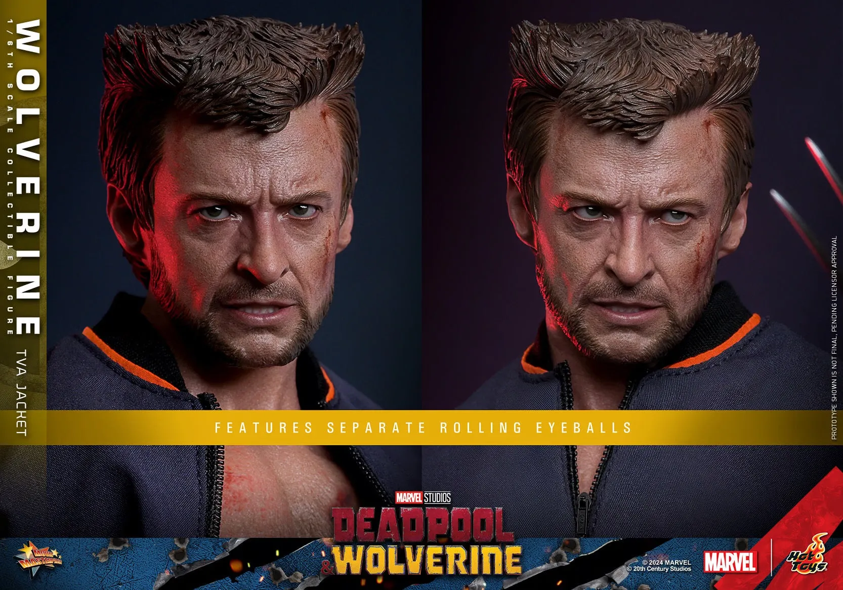 HOT TOYS MARVEL’S DEADPOOL & WOLVERINE - 1/6TH SCALE WOLVERINE (TVA JACKET VERSION) COLLECTIBLE FIGURE - MMS756 (PRE-ORDER)