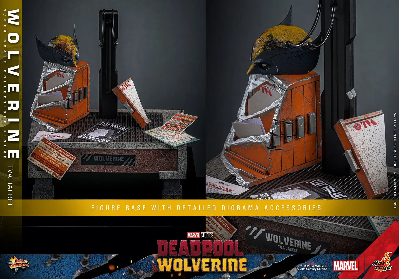 HOT TOYS MARVEL’S DEADPOOL & WOLVERINE - 1/6TH SCALE WOLVERINE (TVA JACKET VERSION) COLLECTIBLE FIGURE - MMS756 (PRE-ORDER)