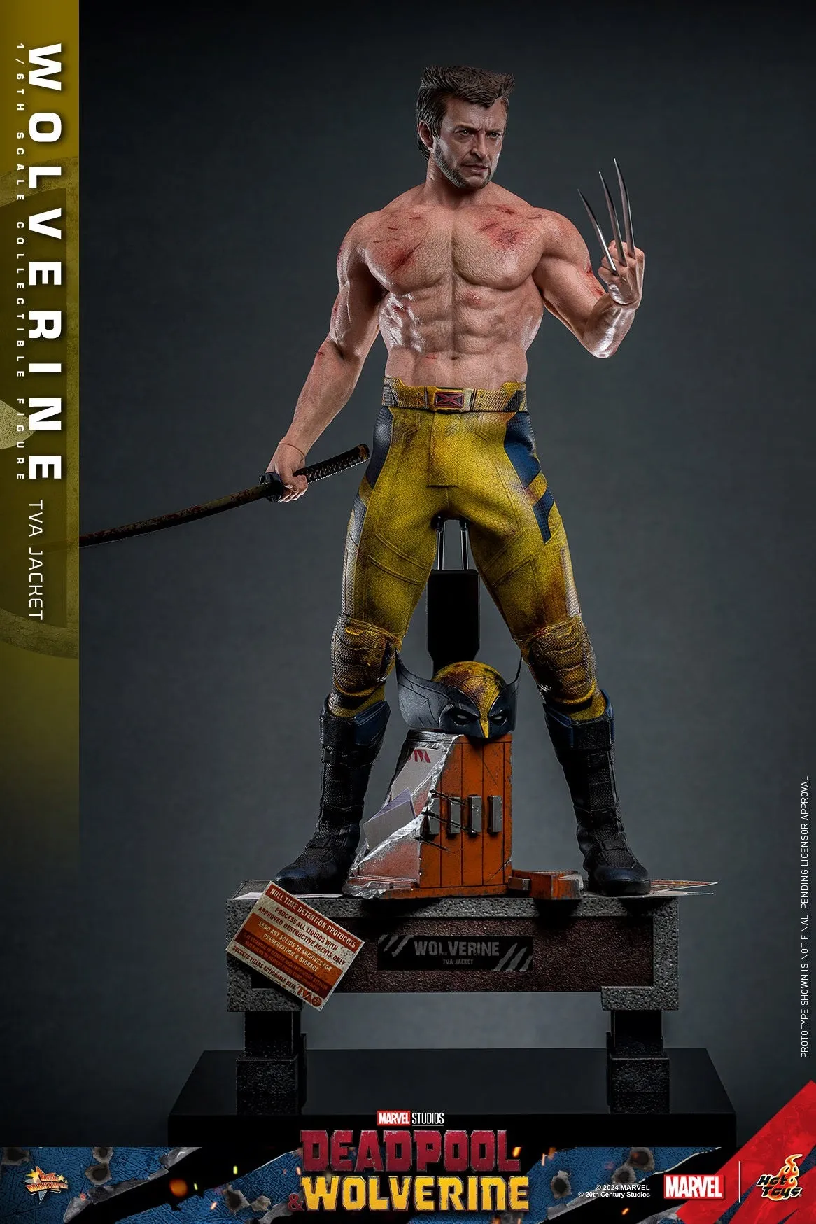 HOT TOYS MARVEL’S DEADPOOL & WOLVERINE - 1/6TH SCALE WOLVERINE (TVA JACKET VERSION) COLLECTIBLE FIGURE - MMS756 (PRE-ORDER)