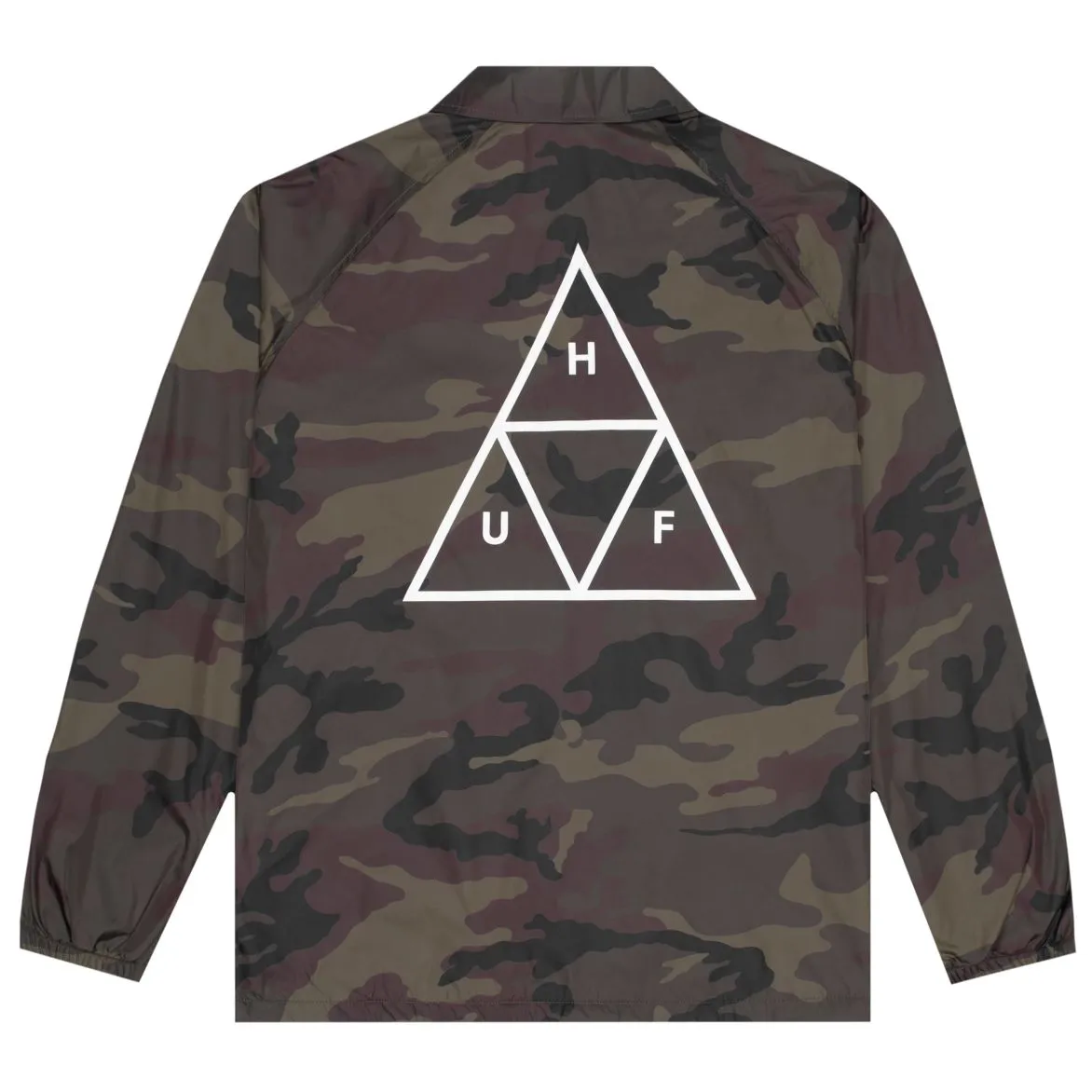 HUF ESSENTIALS COACHES JACKET RUSSET CAMO