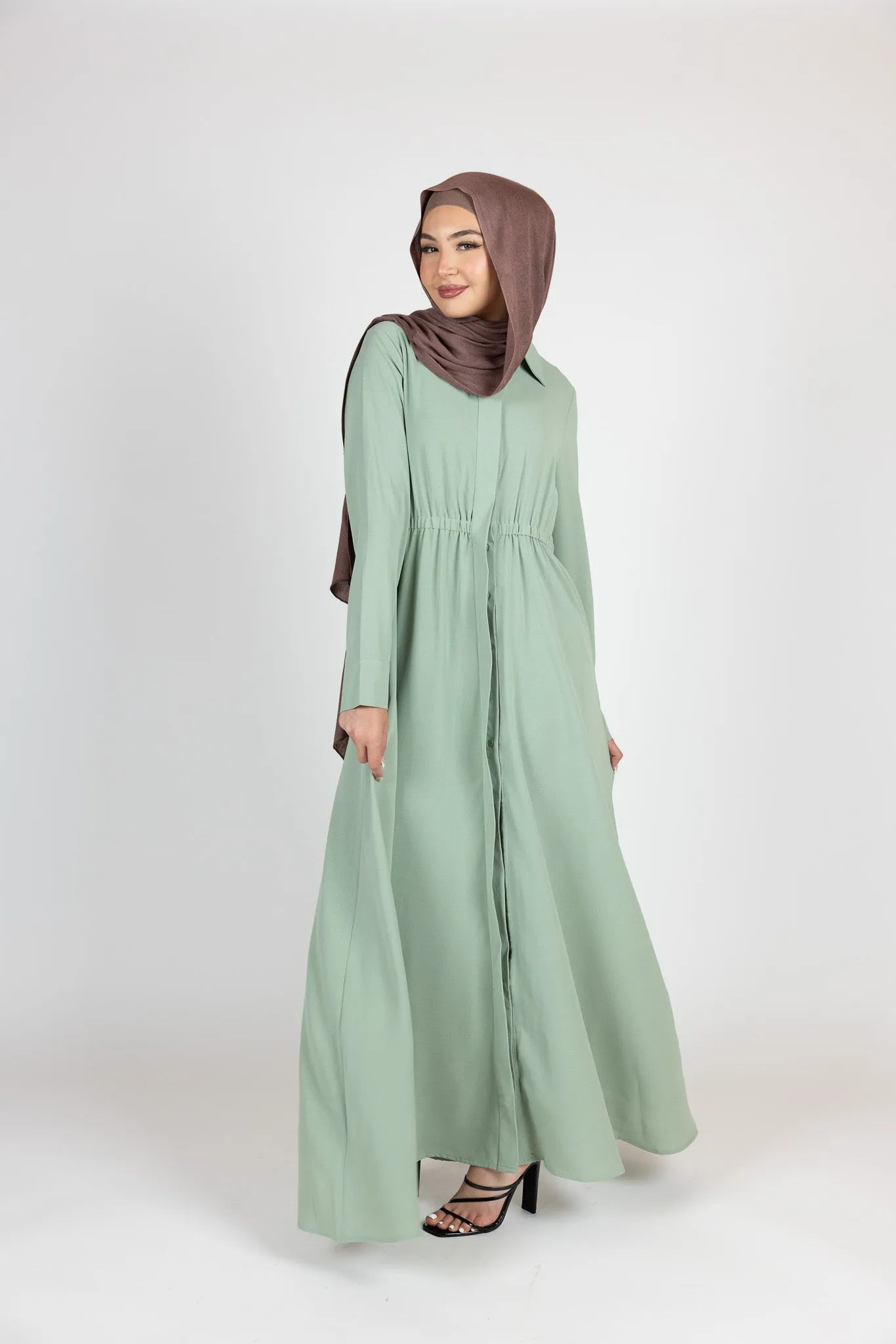 Ilona Button Maxi Dress