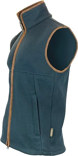 JP  Mens Countryman Fleece Gilet Deep Aqua