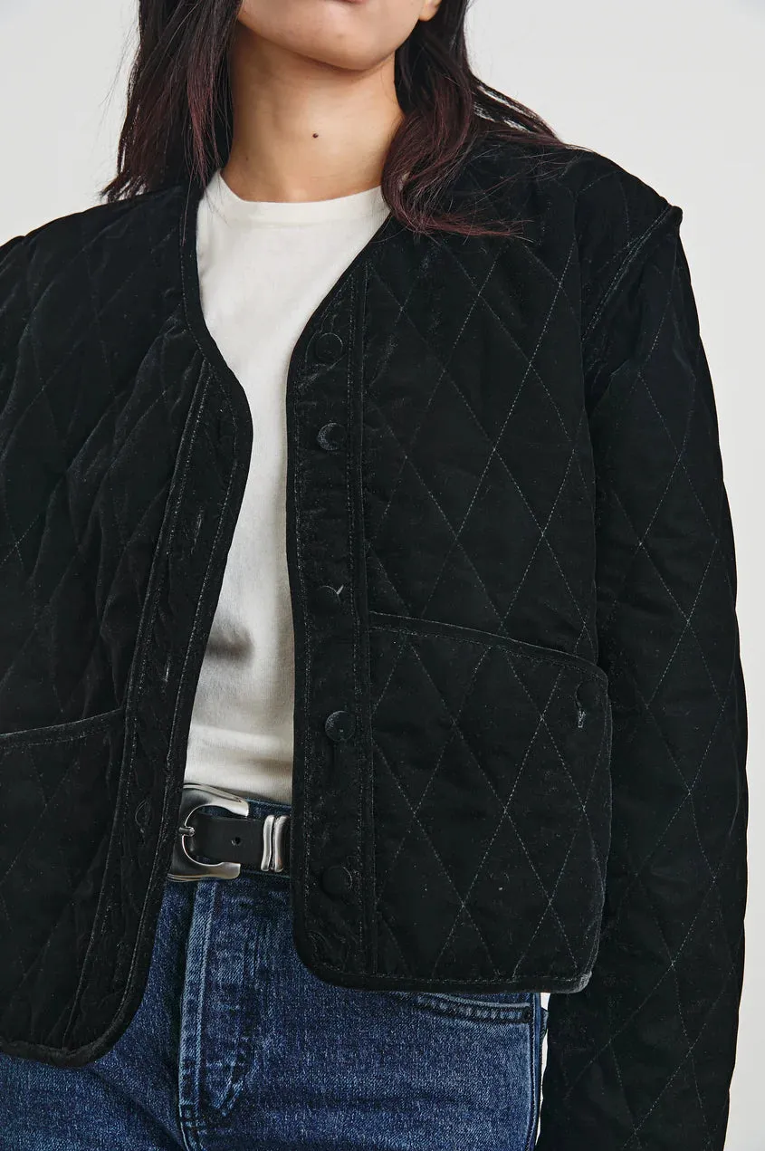 Kiko Jacket- Black Velvet