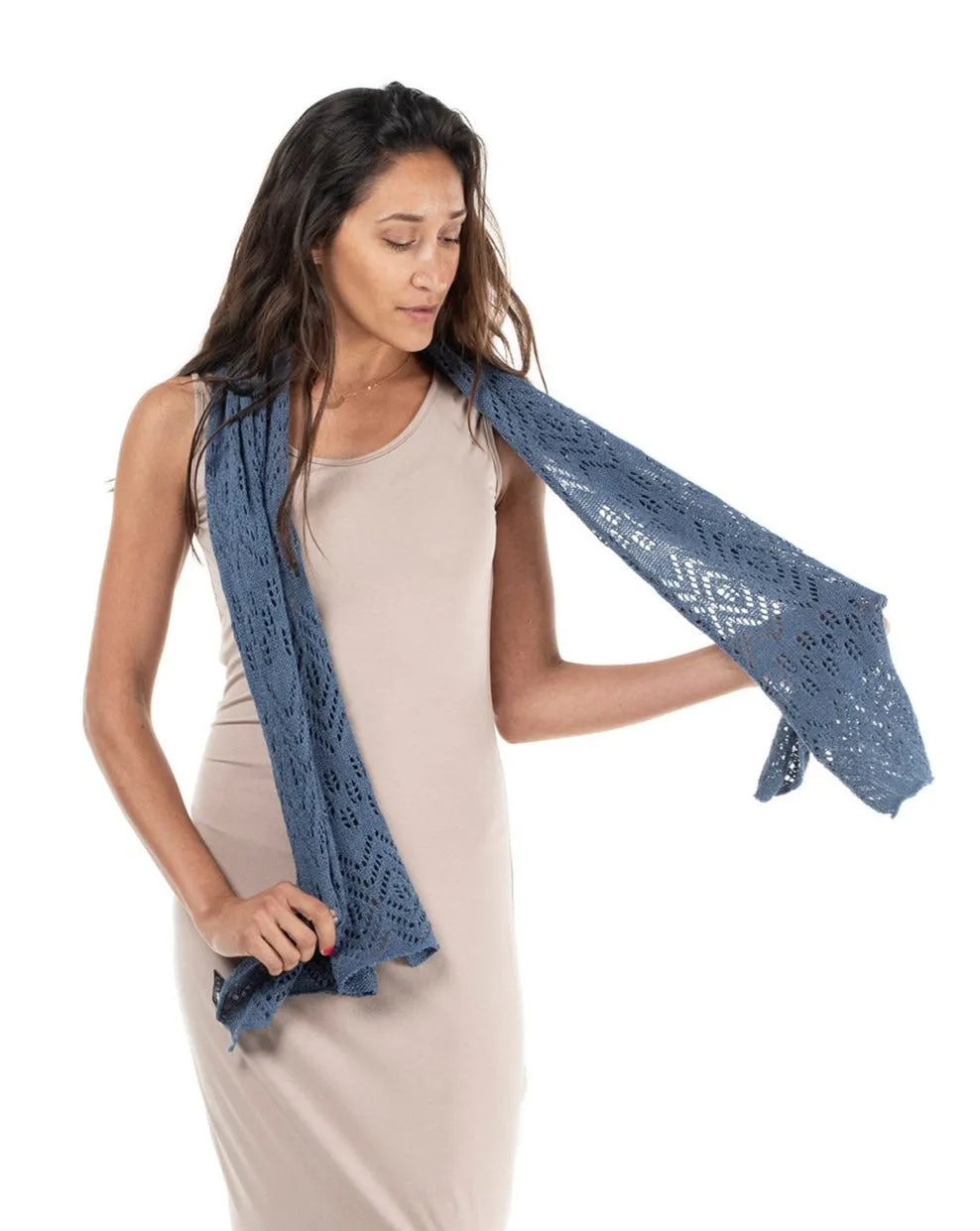 Knitted Cotton Scarf Motiv