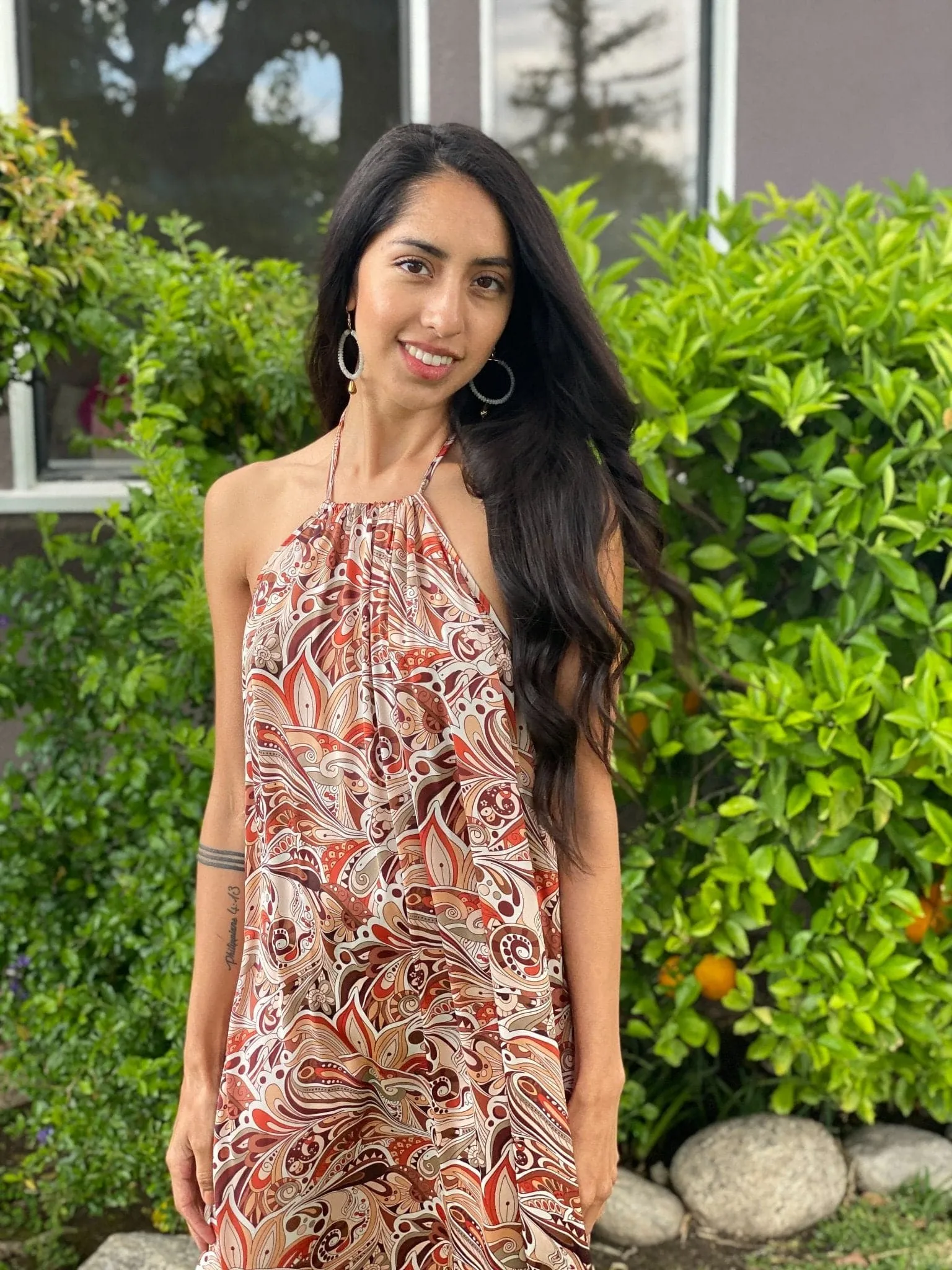 Kona Halterneck Maxi Dress - Multi