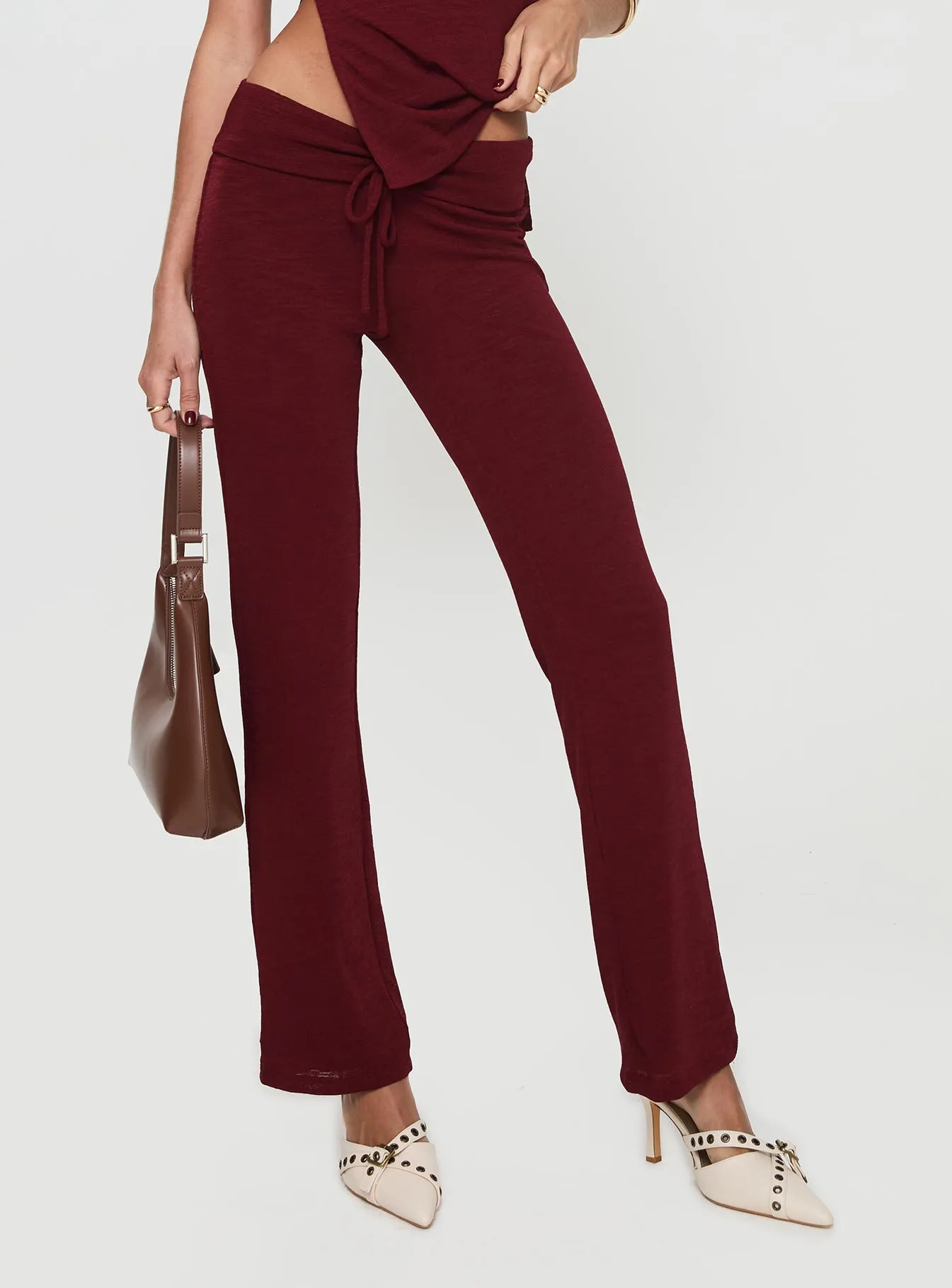 Laurenita Pants Burgundy