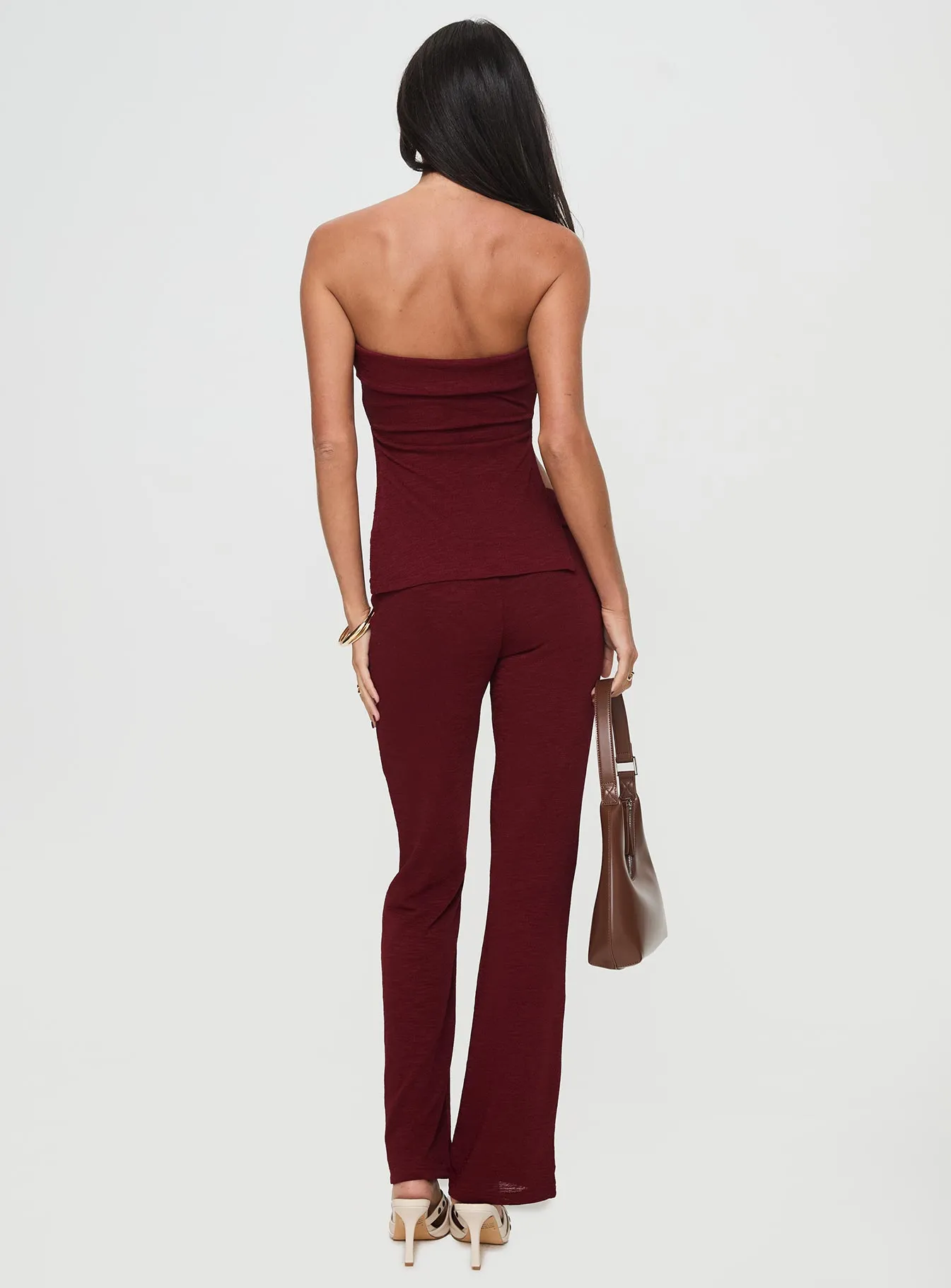 Laurenita Pants Burgundy