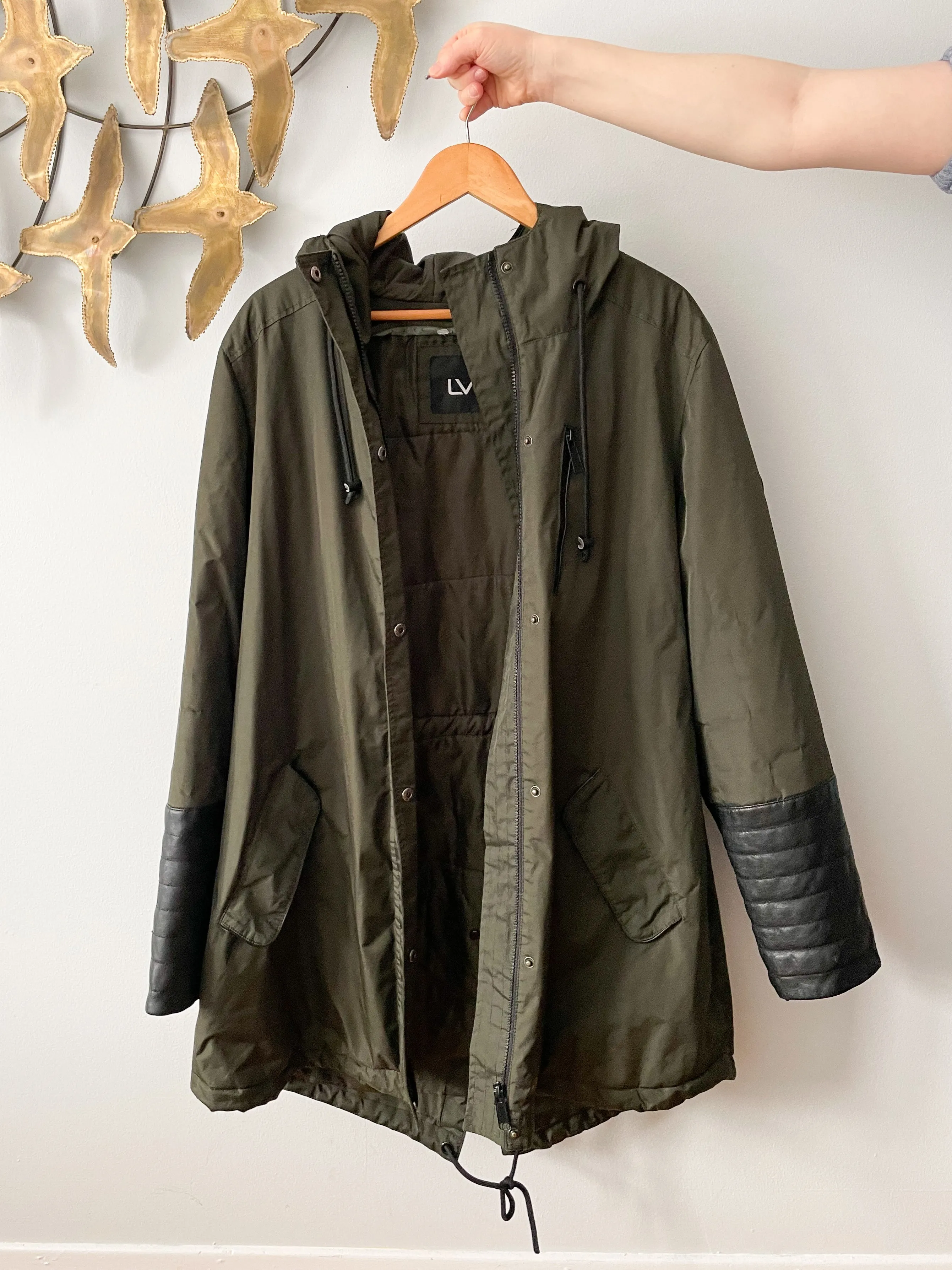 LIVIK Olive Green Anorak Winter Jacket - 2X