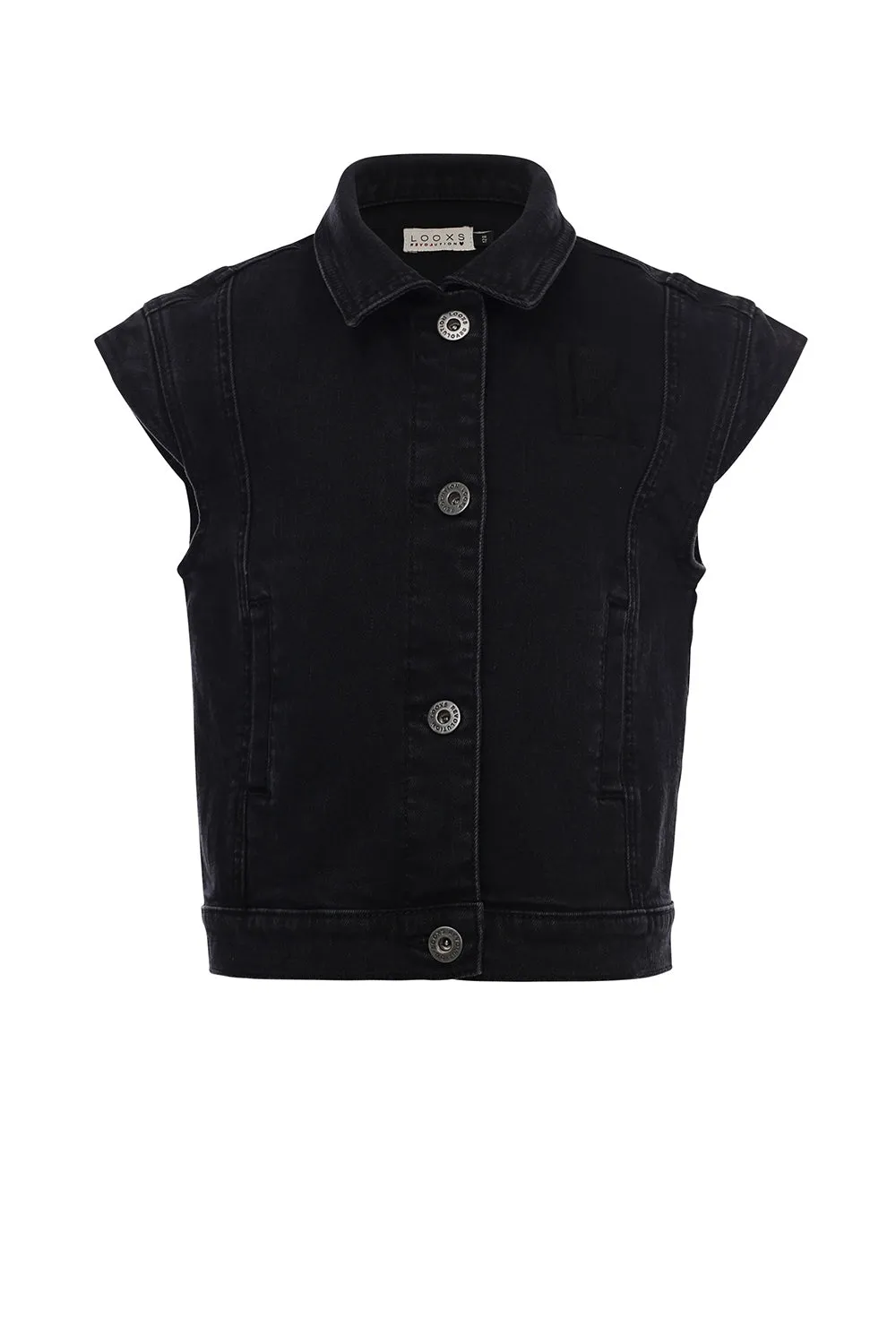 LOOXS 10sixteen Black Denim Gilet