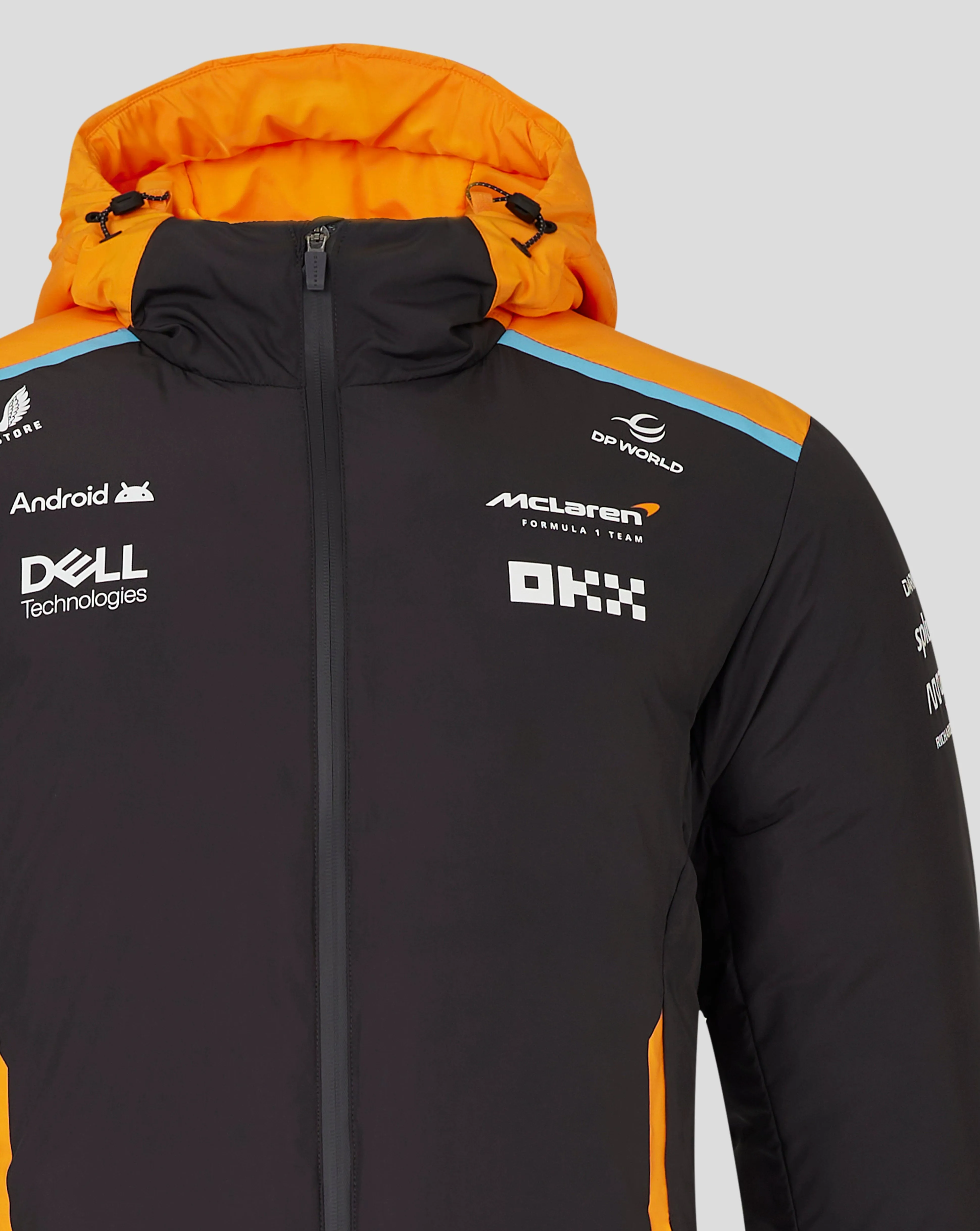 McLaren F1 2024 Team Longline Padded Jacket - Phantom