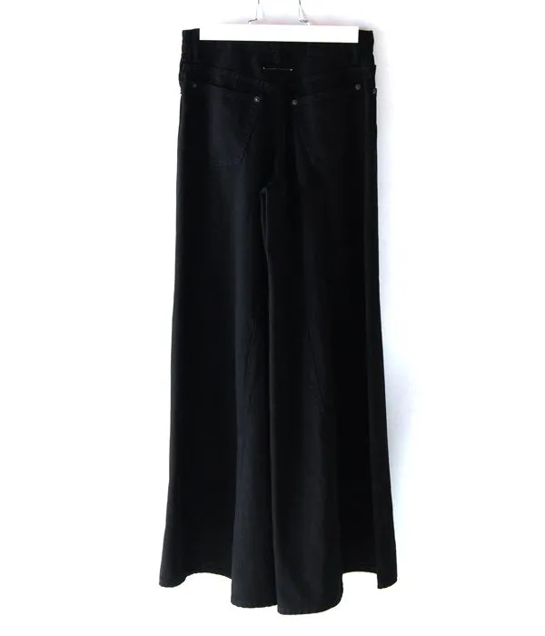 MM6 MAISON MARGIELA/FLARED DENIM PANTS(BLACK)