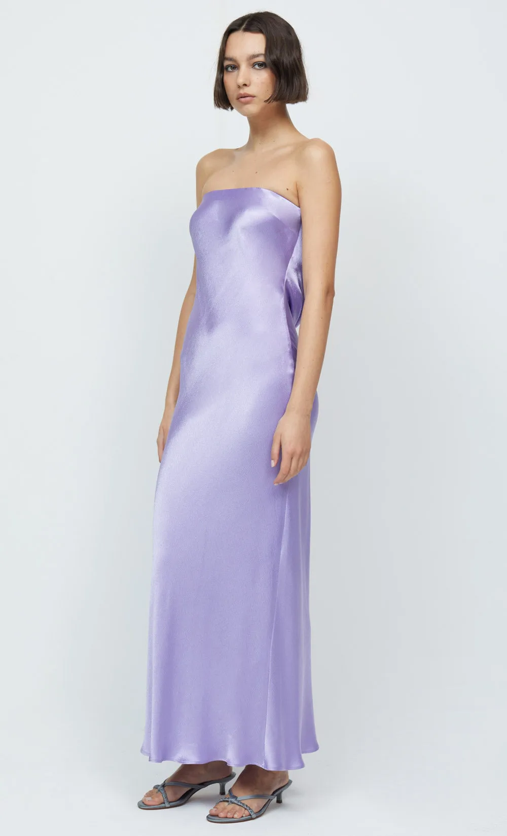 MOON DANCE STRAPLESS DRESS - LILAC